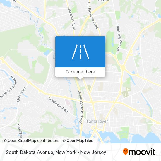 Mapa de South Dakota Avenue