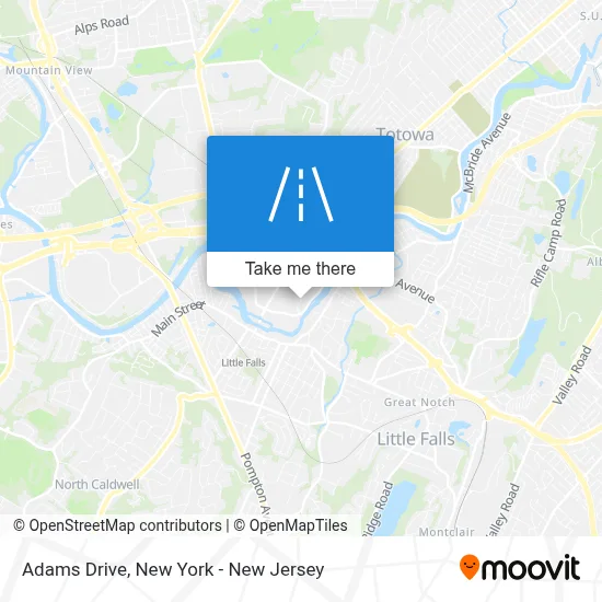 Adams Drive map