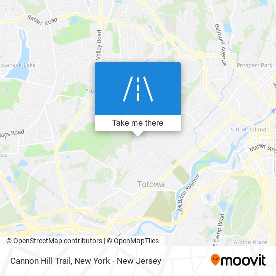 Mapa de Cannon Hill Trail