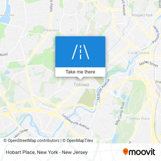 Mapa de Hobart Place