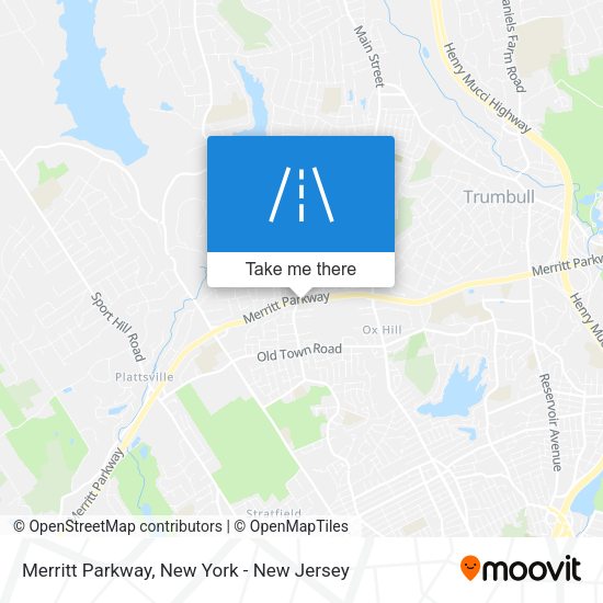 Merritt Parkway map