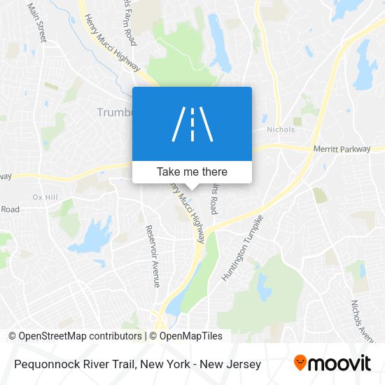 Mapa de Pequonnock River Trail