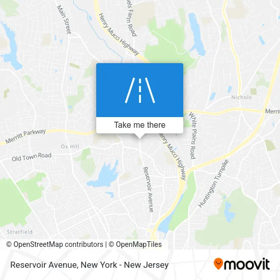 Reservoir Avenue map
