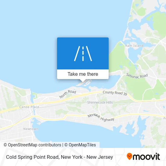 Cold Spring Point Road map