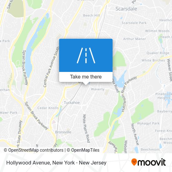 Mapa de Hollywood Avenue