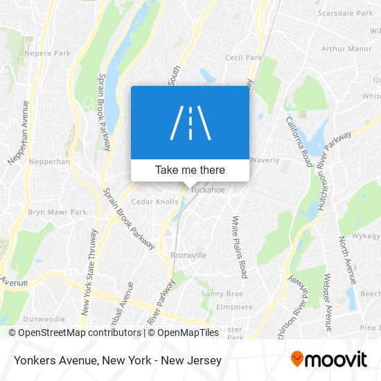 Yonkers Avenue map