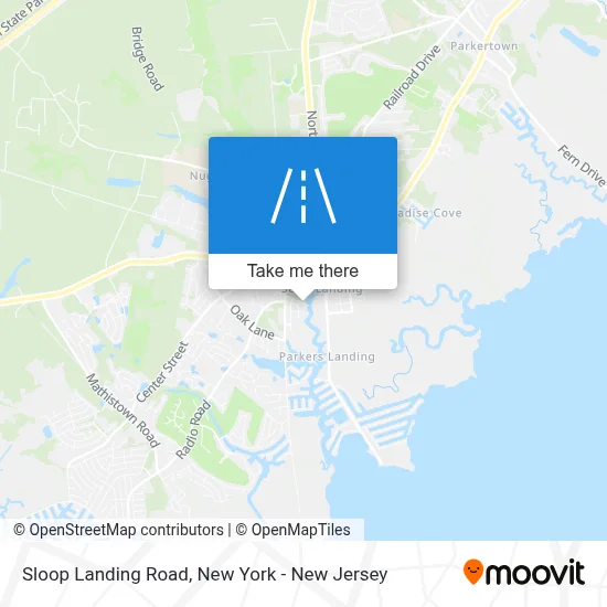 Sloop Landing Road map