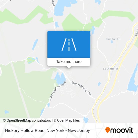 Hickory Hollow Road map