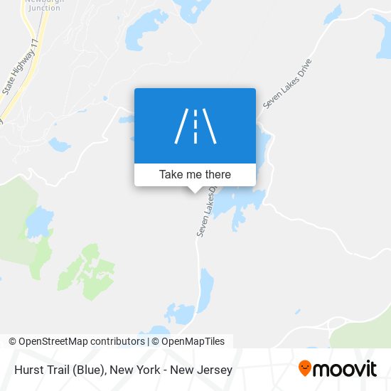 Mapa de Hurst Trail (Blue)