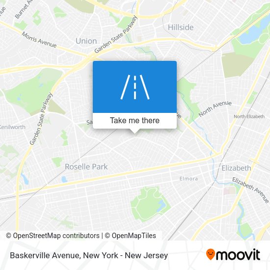 Mapa de Baskerville Avenue