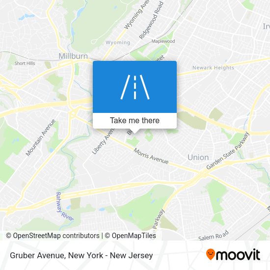Mapa de Gruber Avenue