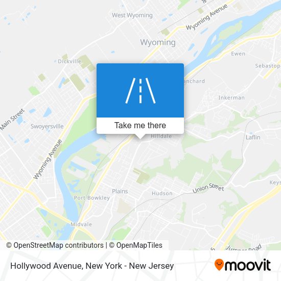 Hollywood Avenue map