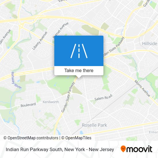 Indian Run Parkway South map