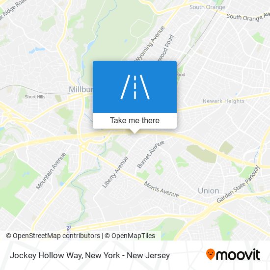 Jockey Hollow Way map