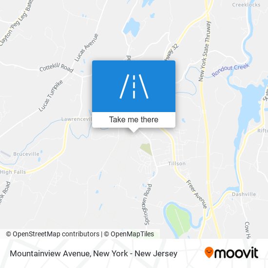 Mapa de Mountainview Avenue