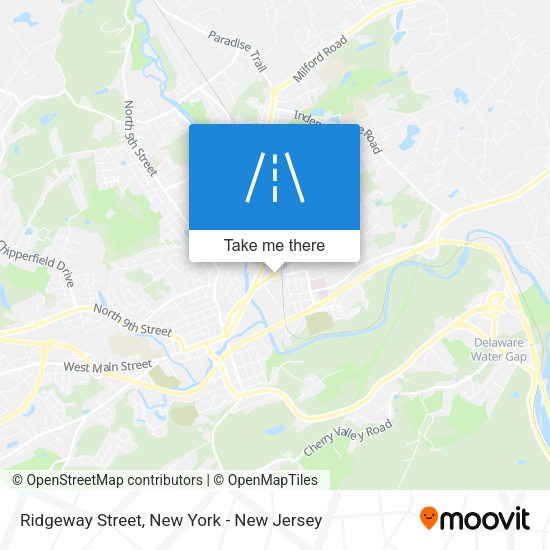 Mapa de Ridgeway Street