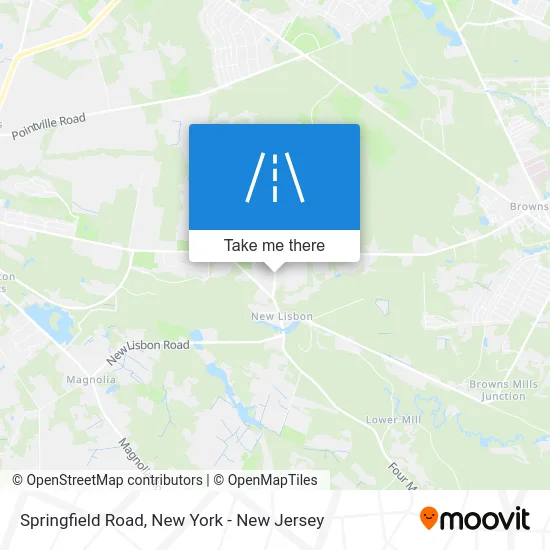 Springfield Road map