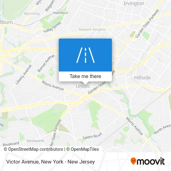 Victor Avenue map