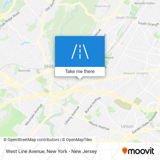 Mapa de West Line Avenue