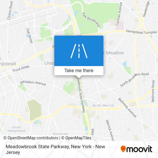 Mapa de Meadowbrook State Parkway