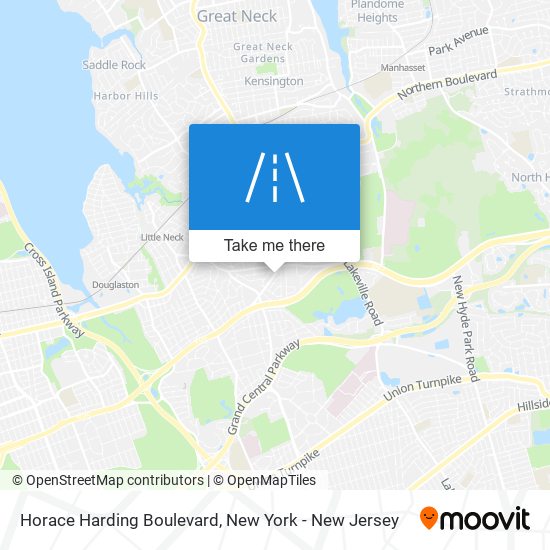 Horace Harding Boulevard map