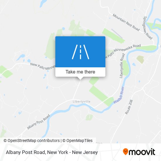 Albany Post Road map