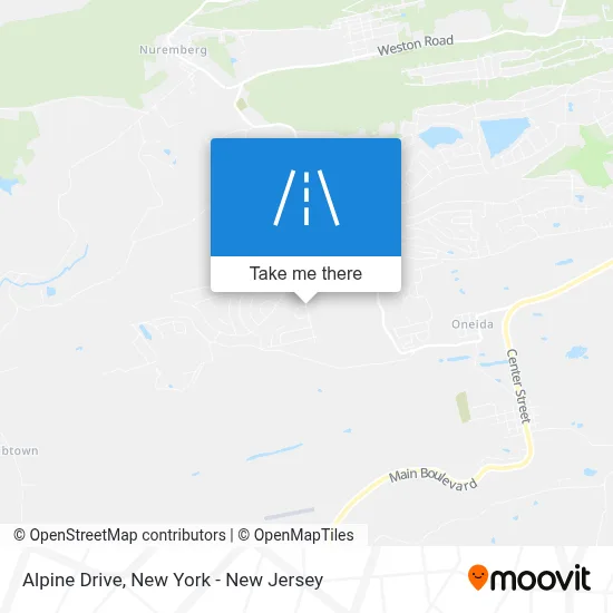 Alpine Drive map