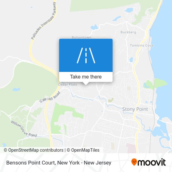 Mapa de Bensons Point Court