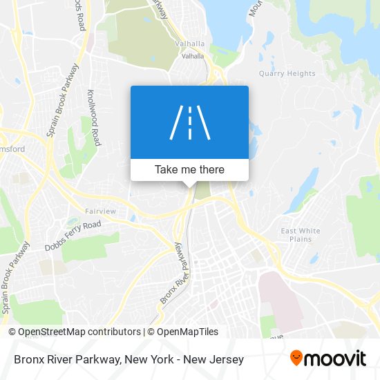 Bronx River Parkway map