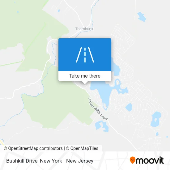 Bushkill Drive map