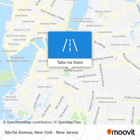 Myrtle Avenue map