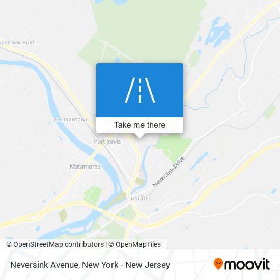 Neversink Avenue map