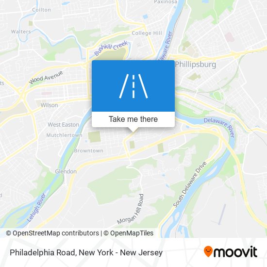 Mapa de Philadelphia Road