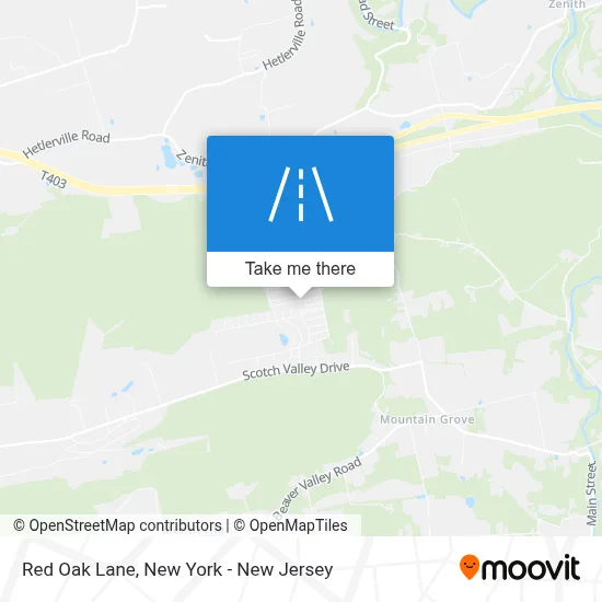 Red Oak Lane map