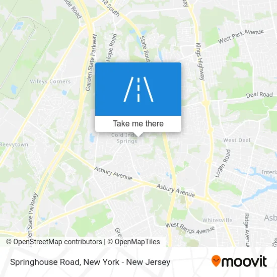 Springhouse Road map