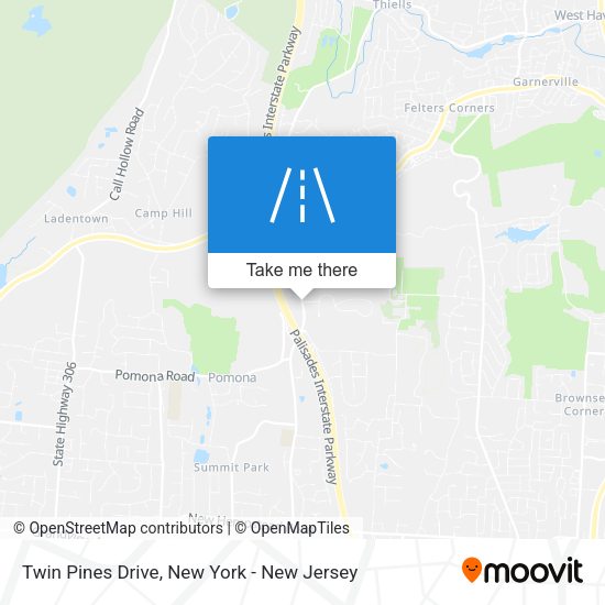 Mapa de Twin Pines Drive