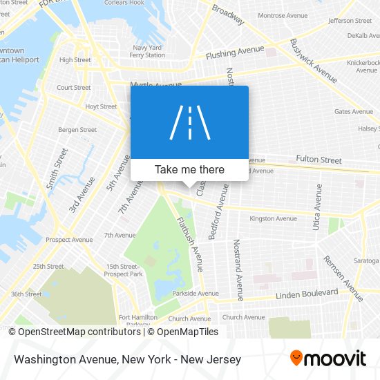 Mapa de Washington Avenue