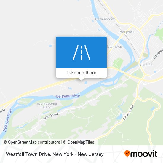 Westfall Town Drive map