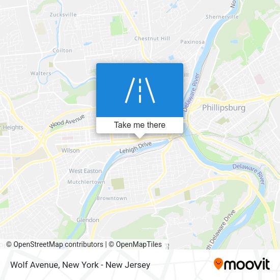 Wolf Avenue map