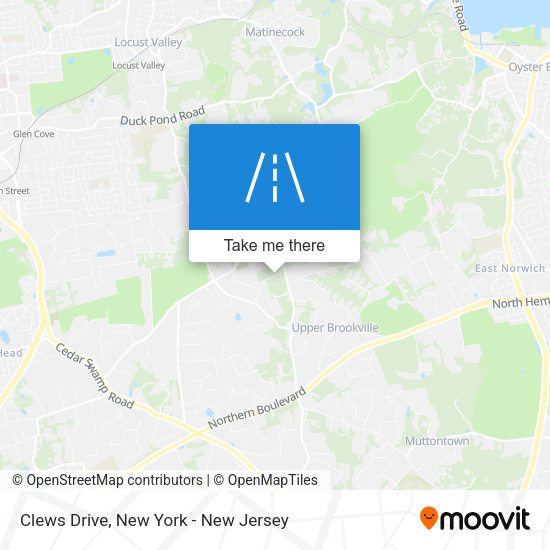 Clews Drive map