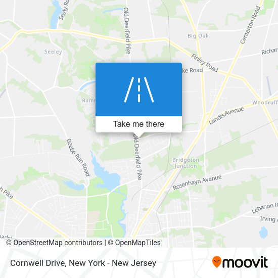 Mapa de Cornwell Drive