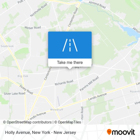 Holly Avenue map