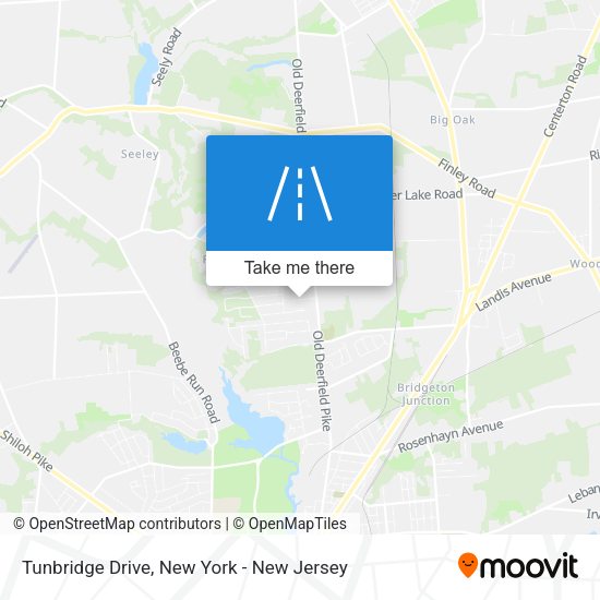 Tunbridge Drive map