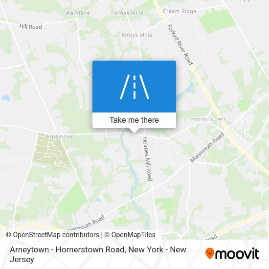 Mapa de Arneytown - Hornerstown Road
