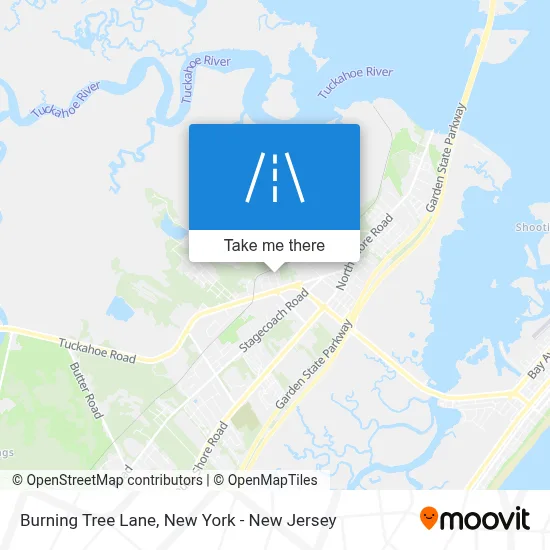 Burning Tree Lane map