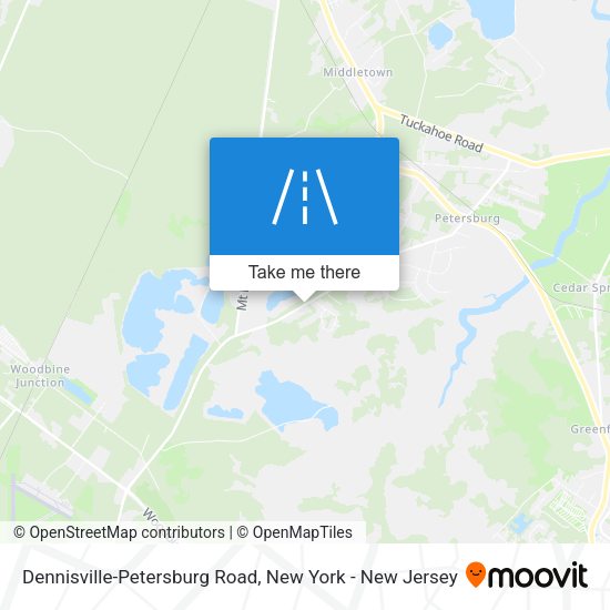 Mapa de Dennisville-Petersburg Road