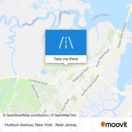 Mapa de Hudson Avenue