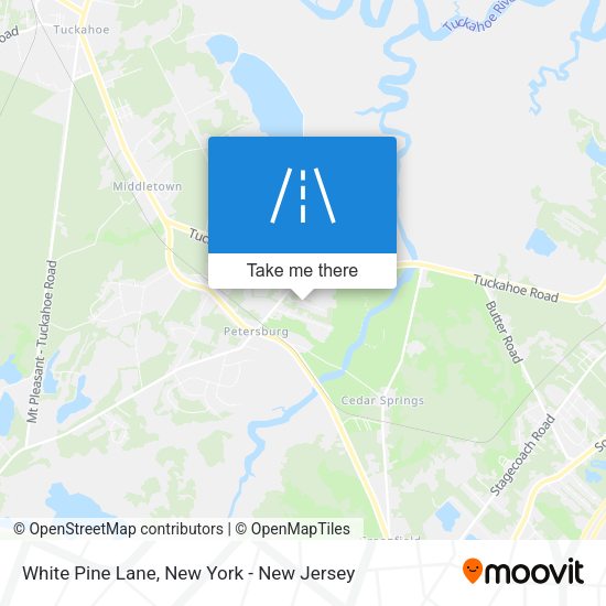 White Pine Lane map