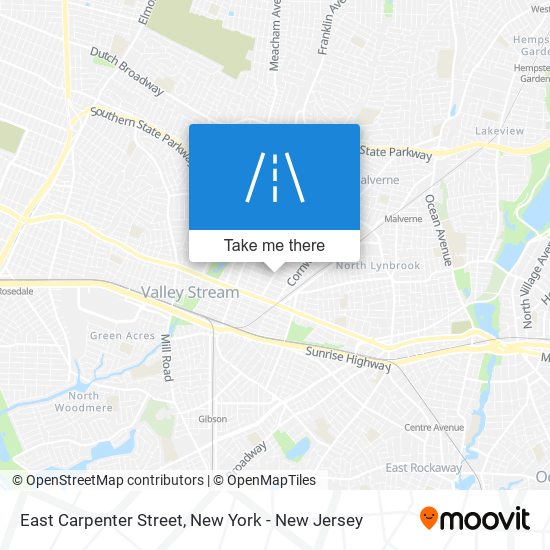 East Carpenter Street map