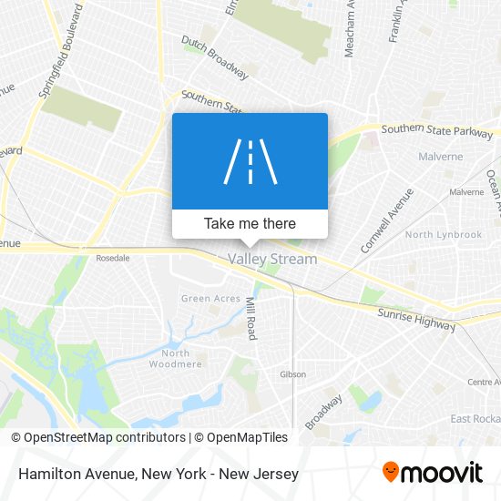 Mapa de Hamilton Avenue